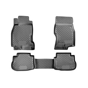 Infiniti FX35 Floor Mats - Omac - Rubber TPE - Black - '03-'09